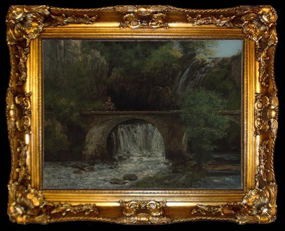 framed  Gustave Courbet Le Grand Pont, ta009-2